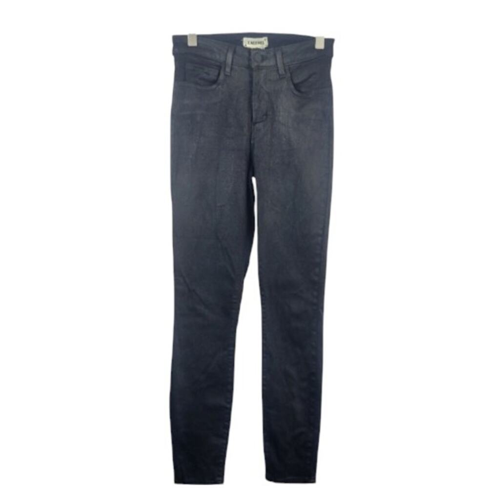 L'Agence Margo Coated Jean Black Size 25